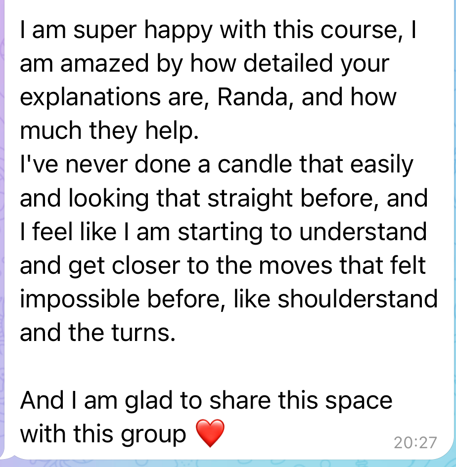 Student review: I've never done a candle that easily and looking that straight before.
